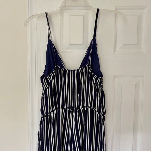 Love...ady Striped Surplice Neck Jumpsuit - Picture 4 of 6